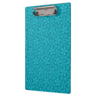 Porte-bloc motif Fleurs bleues