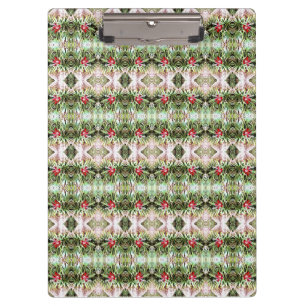 Porte-bloc Motif Fleurs rouges