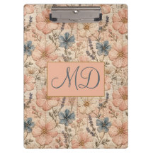 Motif floral Cottagecore Impression d'art populair