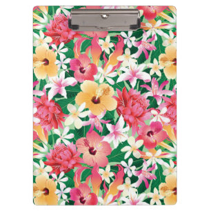 Porte-bloc Motif floral de ketmie tropicale