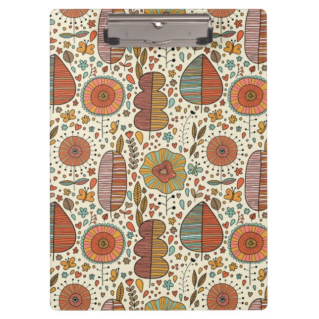 Porte-bloc Motif floral d'été fait de feuille (Devant)