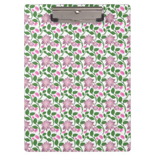 Porte-bloc Motif floral foncé sans couture Fleurs roses Feuil
