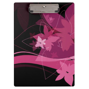 Porte-bloc Motif floral magenta