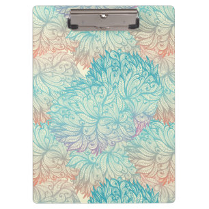 Porte-bloc Motif floral multicolore de griffonnage
