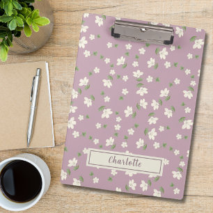 Porte-bloc Motif floral petit géranium à l'aquarelle vintage