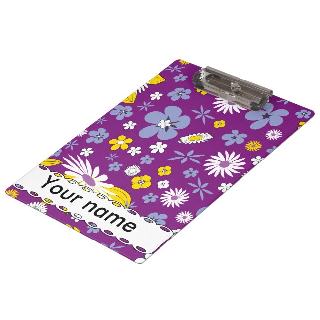 Porte-bloc Motif floral sans couture (Incliné)