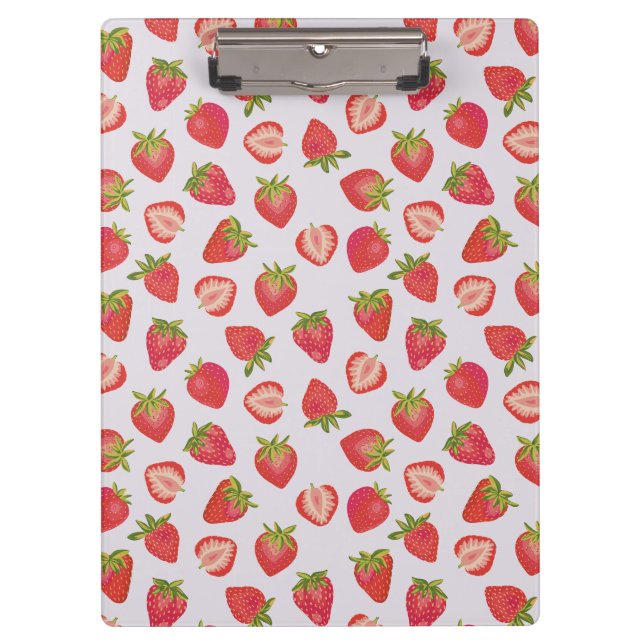 Porte-bloc Motif Fraise d'Été (Devant)