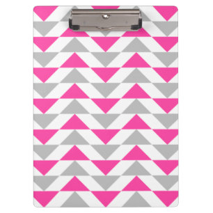 Porte-bloc Motif géométrique de blanc gris de rose de triangl