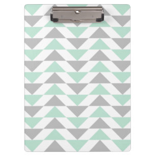 Porte-bloc Motif géométrique de blanc gris de vert de menthe 