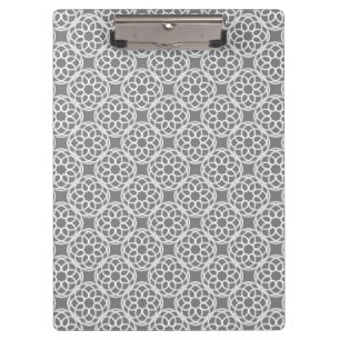 Porte-bloc Motif géométrique gris blanc sans couture