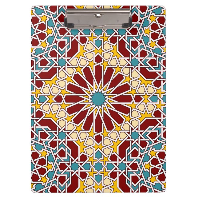 Porte-bloc motif géométrique islamique (Devant)