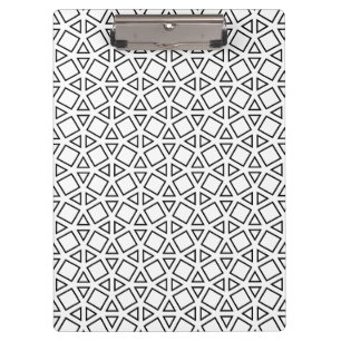 Porte-bloc Motif géométrique triangulaire noir et blanc moder