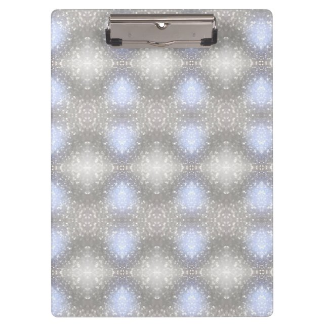 Porte-bloc motif gris et bleu (Devant)