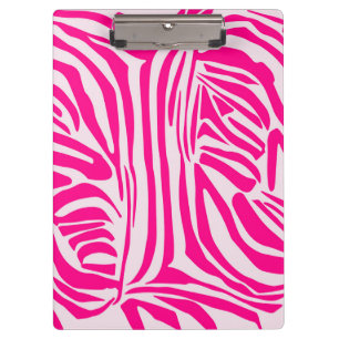 Porte-bloc Motif imprimé zèbre rose
