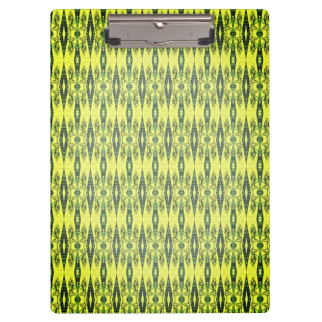 Porte-bloc Motif jaune et noir (Devant)