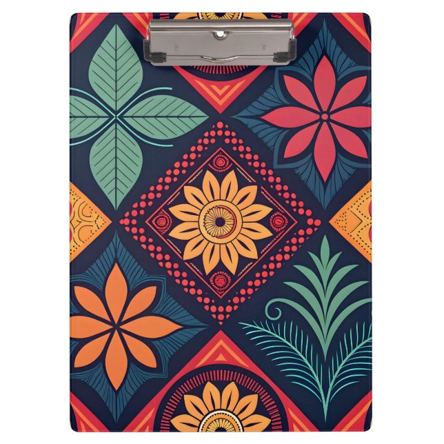 Porte-bloc Motif magique Fleurs (Devant)