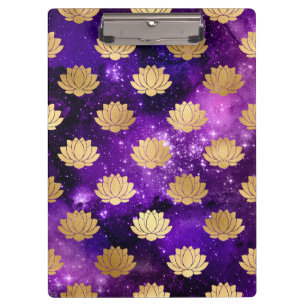 Porte-bloc Motif Mandala Dharma Galaxie Or & Violet