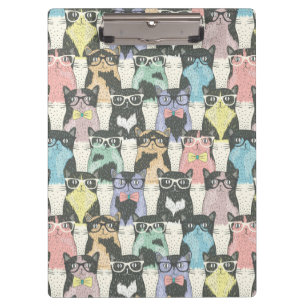 Porte-bloc Motif mignon de chats de hippie