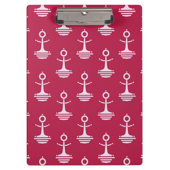 Porte-bloc Motif moderne d'Ancres (Devant)