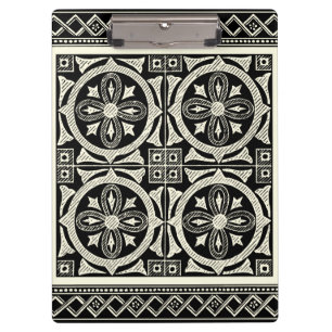 Porte-bloc Motif noir et blanc de mandala par le studio de