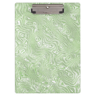 Porte-bloc Motif ondulé abstrait vert citron pâle