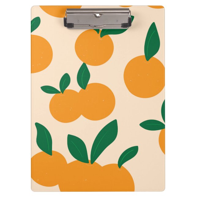 Porte-bloc Motif Oranges De Fruits Citriques De Style Moderne (Devant)