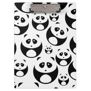 Porte-bloc Motif Panda noir et blanc Kawaii