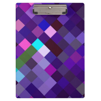 Porte-bloc Motif Pixelé - Violet