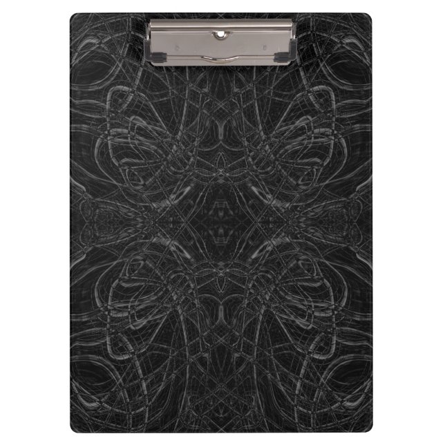 Porte-bloc Motif psychédélique noir (Devant)