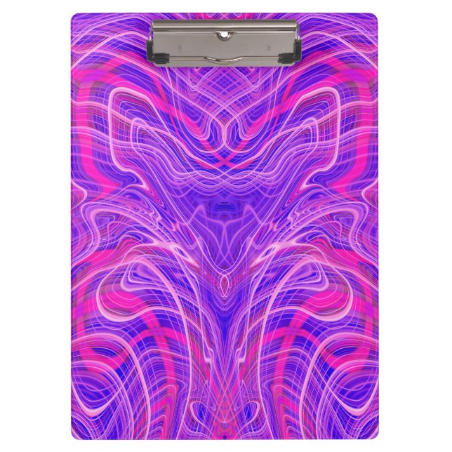 Porte-bloc Motif psychédélique violet (Devant)
