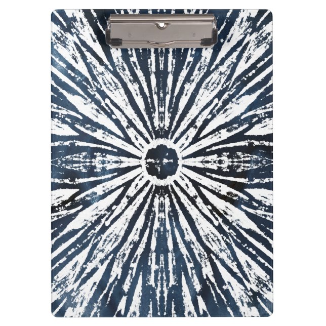 Porte-bloc Motif radial Indigo Ink (Devant)