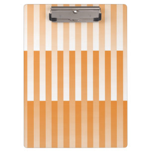 Porte-bloc Motif rayé orange et blanc