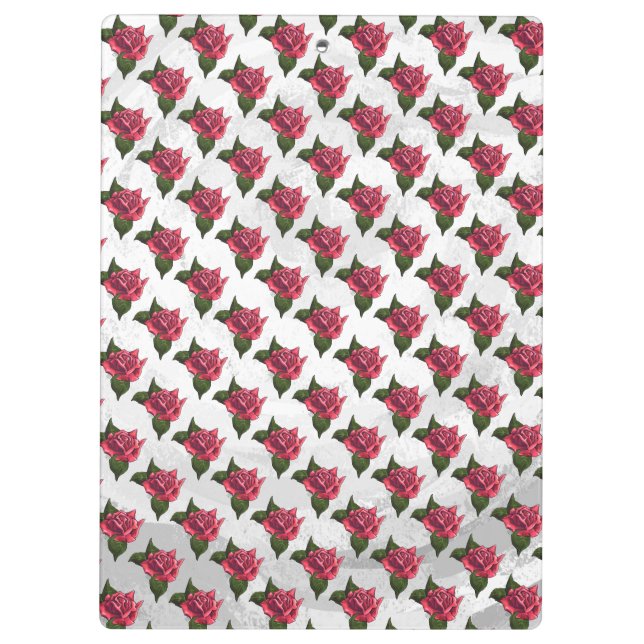 Porte-bloc Motif rose (Dos)