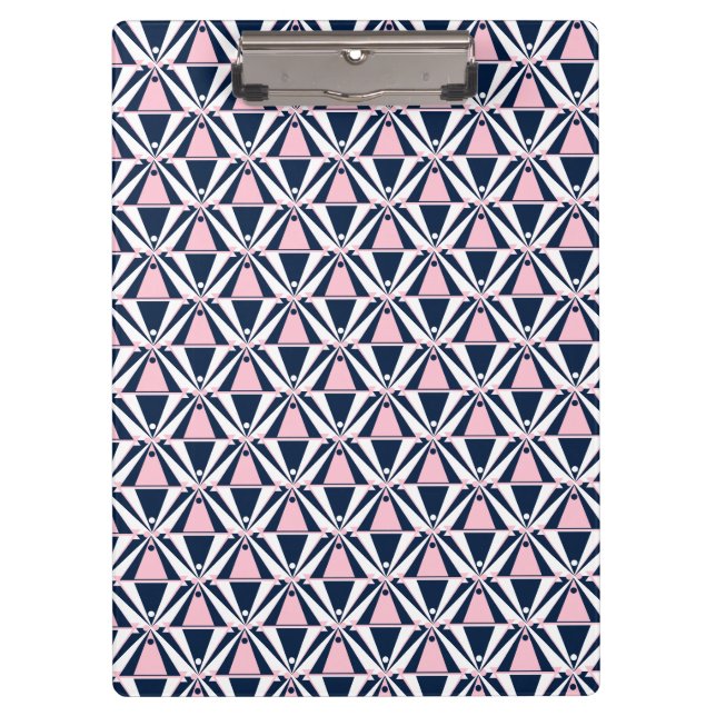 Porte-bloc Motif rose et bleu amusant (Devant)