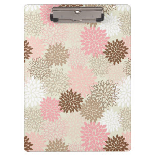 Porte-bloc Motif rose et Brown de maman