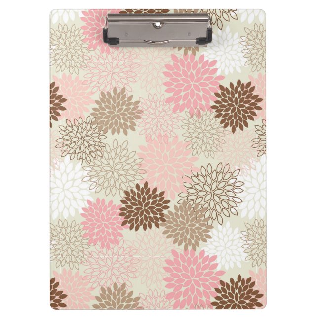 Porte-bloc Motif rose et Brown de maman (Devant)