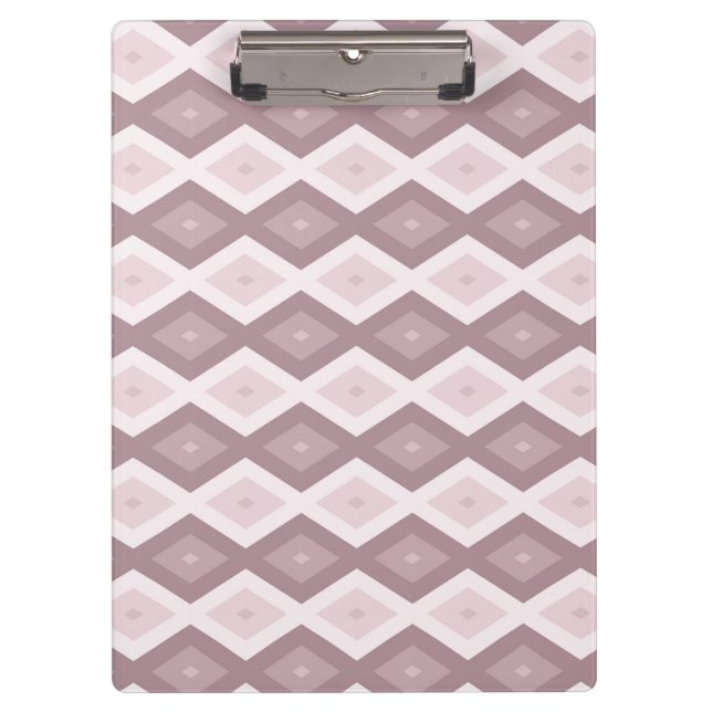 Porte-bloc motif rose quartz rose diamant (Devant)