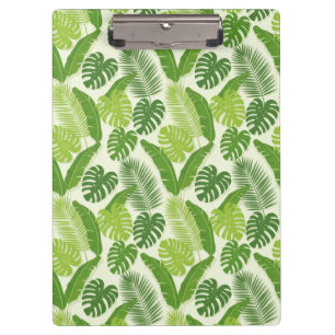 Porte-bloc Motif sans couture de feuilles tropicales & Monste