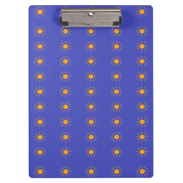 Porte-bloc Motif solaire jaune (Devant)