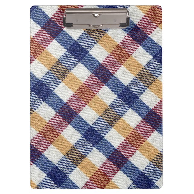 Porte-bloc Motif Tartan multicolore (Devant)