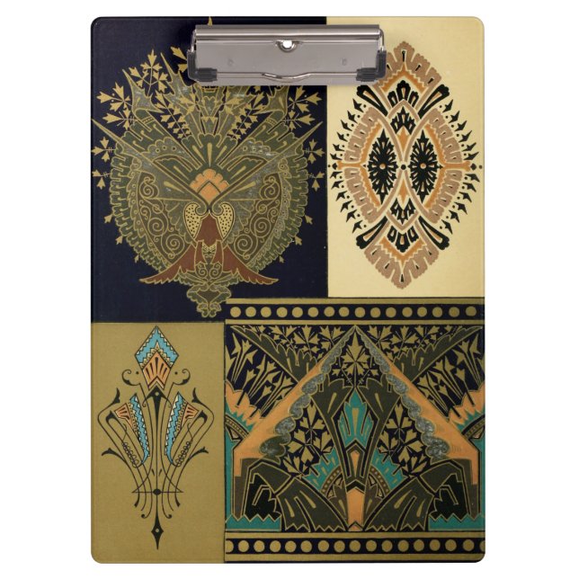 Porte-bloc Motif textile Art nouveau Christopher (Devant)