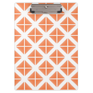 Porte-bloc Motif triangle Orange tendance