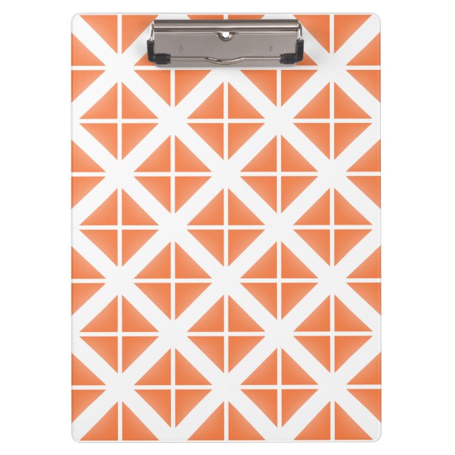 Porte-bloc Motif triangle Orange tendance (Devant)