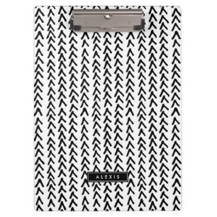 Porte-bloc Motif tribal rustique noir Porte - bloc personnali