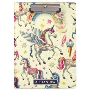 Porte-bloc Motif vintage Cute Unicorn