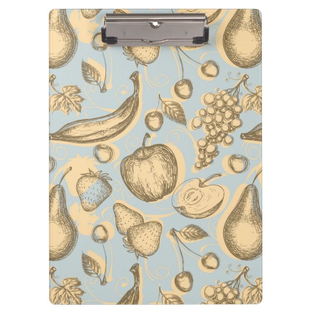 Porte-bloc Motif vintage de fruits (Devant)
