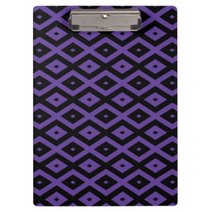 Porte-bloc Motif violet et diamant noir