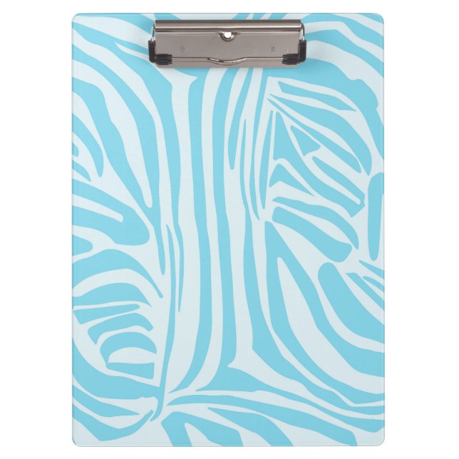 Porte-bloc Motif Zèbre Bleu (Devant)