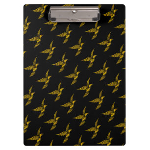 Porte-bloc Motifs d'aigle doré vintage noir mignon