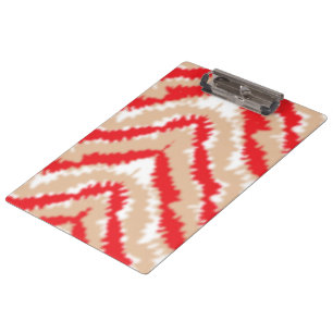 Porte-bloc Motifs et motifs de texture rouge, orange et rose